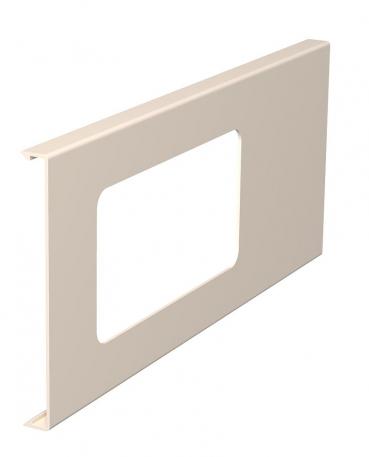 Cover for double accessory mounting box for WDK trunking, trunking height 130 mm 300 | Cream; RAL 9001