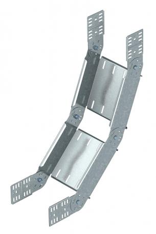 90° adjustable bend, vertical 85 FT 100 | Steel | Hot-dip galvanised