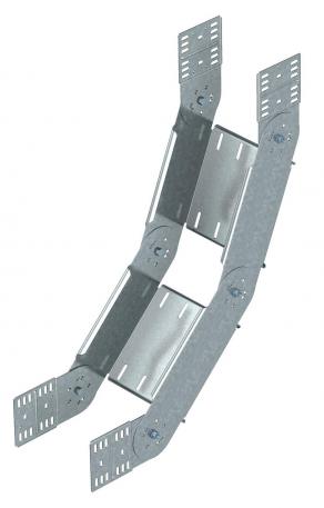 90° adjustable bend, vertical 110 FS 150 | Steel | Strip galvanized