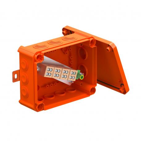 FireBox T160 with plug-in seals, double terminals 176x135x67 | 12 | IP66 | 7x M25 5x M32 | Pastel orange; RAL 2003