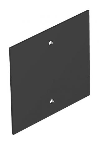 Cover plate, Telitank T12L, blank, for lengthwise side Graphite black; RAL 9011