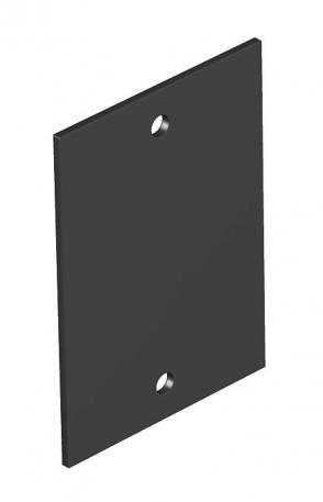 Cover plate, Telitank T4B, blank Graphite black; RAL 9011